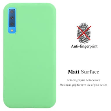 Deksel Samsung Galaxy A7 2018 Silikon cover (grønn)