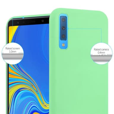 Deksel Samsung Galaxy A7 2018 Silikon cover (grønn)
