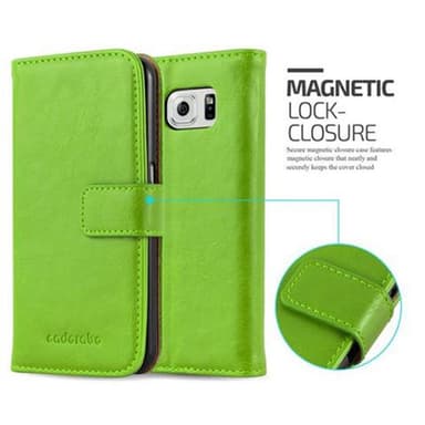 Samsung Galaxy S6 lommebokdeksel etui (grønn)