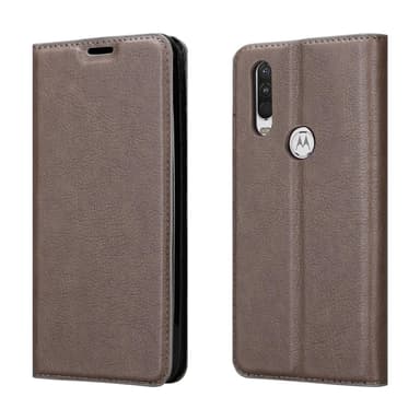 Motorola ONE ACTION lommebokdeksel case (brun)
