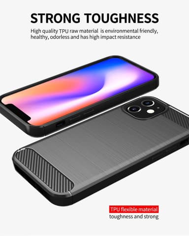 Deksel iPhone 12 MINI ultra slim (svart)