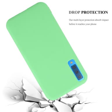 Deksel Samsung Galaxy A7 2018 Silikon cover (grønn)