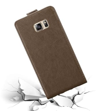 Samsung Galaxy S6 EDGE PLUS deksel flip cover (brun)