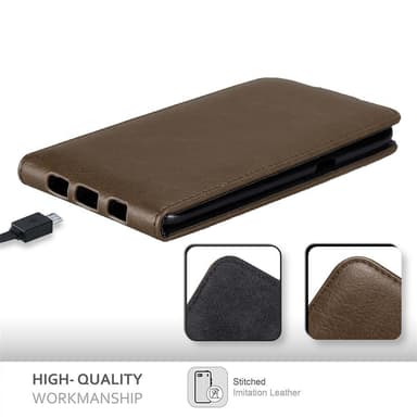 Samsung Galaxy S6 EDGE PLUS deksel flip cover (brun)