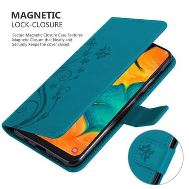 Samsung Galaxy A20 / A30 / M10s lommebokdeksel Blomster