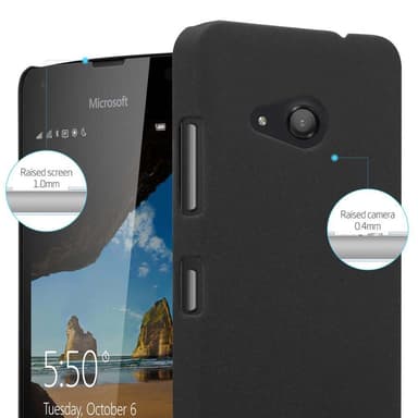 Nokia Lumia 550 Hardt Deksel Cover (svart)