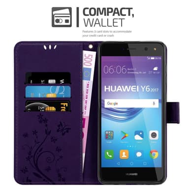 Huawei Y5 2017 / Y6 2017 lommebokdeksel Blomster