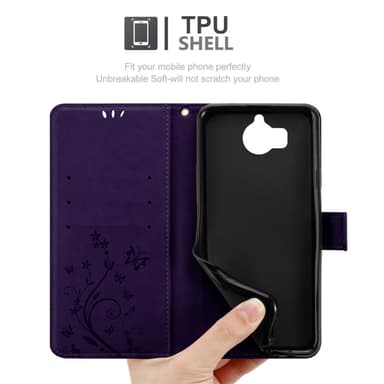 Huawei Y5 2017 / Y6 2017 lommebokdeksel Blomster