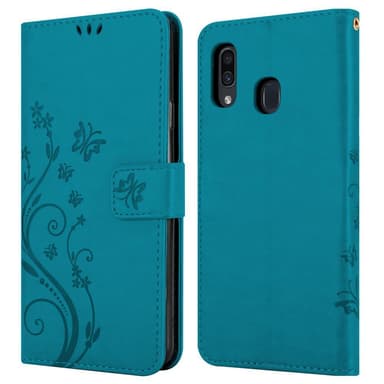 Samsung Galaxy A20 / A30 / M10s lommebokdeksel Blomster