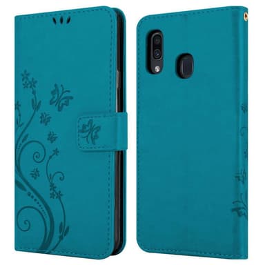 Samsung Galaxy A20 / A30 / M10s lommebokdeksel Blomster