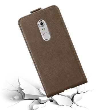 ZTE Axon 7 deksel flip cover (brun)