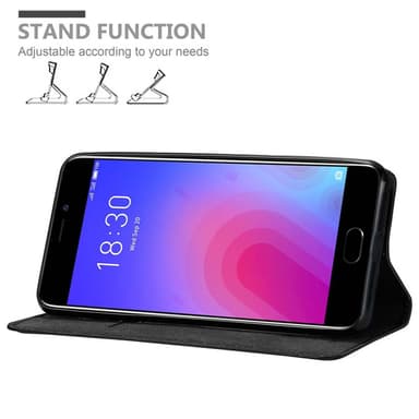 MEIZU M6 lommebokdeksel case (svart)