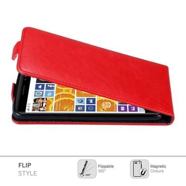Nokia Lumia 830 deksel flip cover (rød)