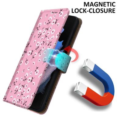 Samsung Galaxy S22 ULTRA lommebokdeksel etui (rosa)