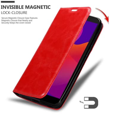 Honor 9S / Huawei Y5P lommebokdeksel case (rød)