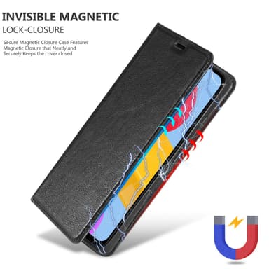 Samsung Galaxy M13 4G lommebokdeksel case (svart)