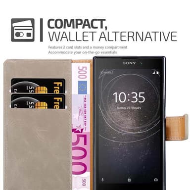 Sony Xperia L2 lommebokdeksel etui (brun)