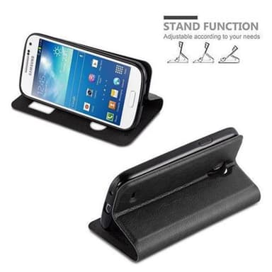 Samsung Galaxy S4 MINI lommebokdeksel cover (svart)
