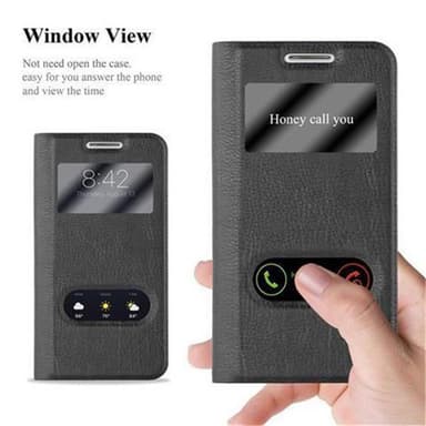 Samsung Galaxy S4 MINI lommebokdeksel cover (svart)