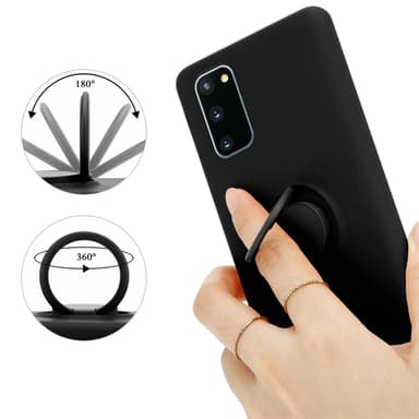 Deksel Samsung Galaxy S20 FE Ring Case (svart)