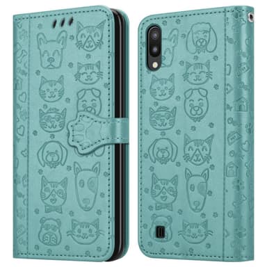 Samsung Galaxy A10 / M10 lommebokdeksel case (grønn)
