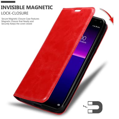 Sony Xperia 20 lommebokdeksel case (rød)