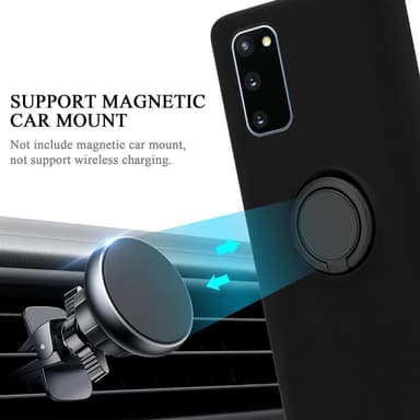 Deksel Samsung Galaxy S20 FE Ring Case (svart)