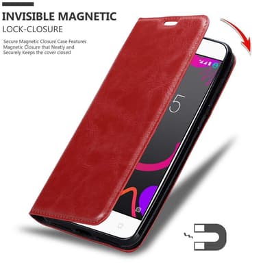 BQ Aquaris M5 lommebokdeksel case (rød)