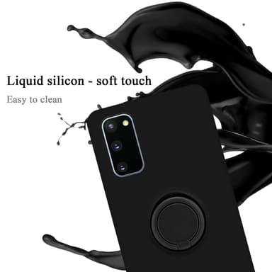 Deksel Samsung Galaxy S20 FE Ring Case (svart)