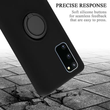 Deksel Samsung Galaxy S20 FE Ring Case (svart)