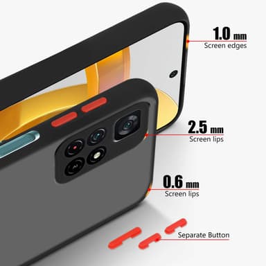 Xiaomi POCO M4 PRO 5G Deksel Case Cover (Svart)