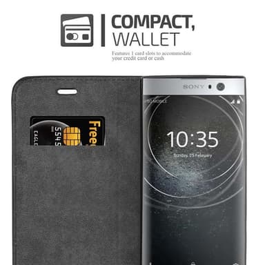 Sony Xperia XA2 lommebokdeksel case (svart)
