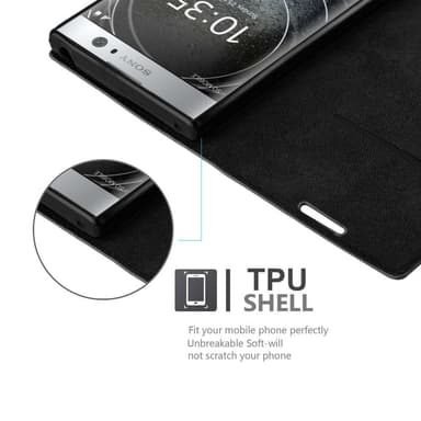 Sony Xperia XA2 lommebokdeksel case (svart)
