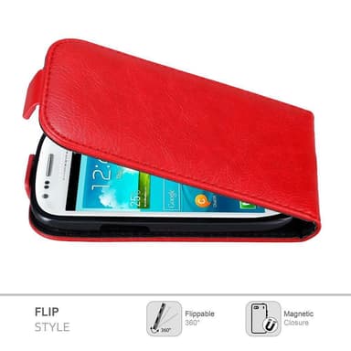 Samsung Galaxy S3 MINI deksel flip cover (rød)