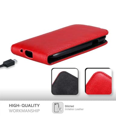 Samsung Galaxy S3 MINI deksel flip cover (rød)