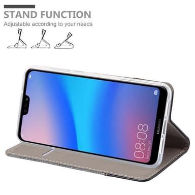 Huawei P20 lommebokdeksel etui (grå)