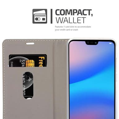 Huawei P20 lommebokdeksel etui (grå)