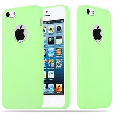 Deksel iPhone 5 / 5S / SE 2016 Silikon cover (grønn)