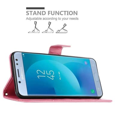 Samsung Galaxy J5 2017 lommebokdeksel Blomster (rosa)