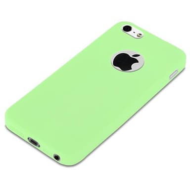 Deksel iPhone 5 / 5S / SE 2016 Silikon cover (grønn)