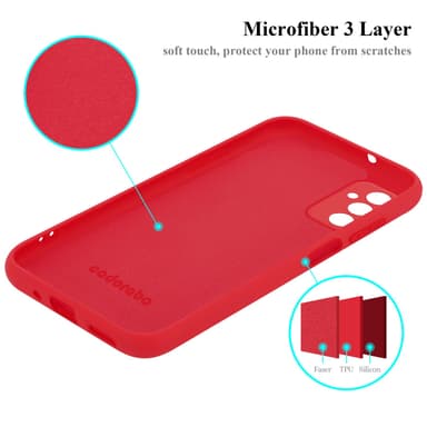 Samsung Galaxy M52 5G silikondeksel case (rød)