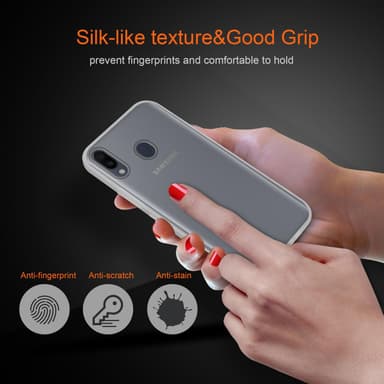 Samsung Galaxy M20 Deksel Case Cover (gjennomsiktig)