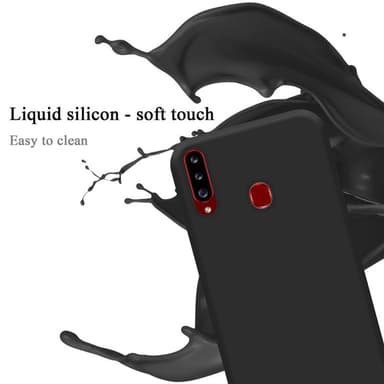 Samsung Galaxy A20s silikondeksel case (svart)