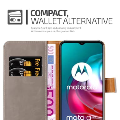 Motorola MOTO G10 / G30 lommebokdeksel etui (brun)