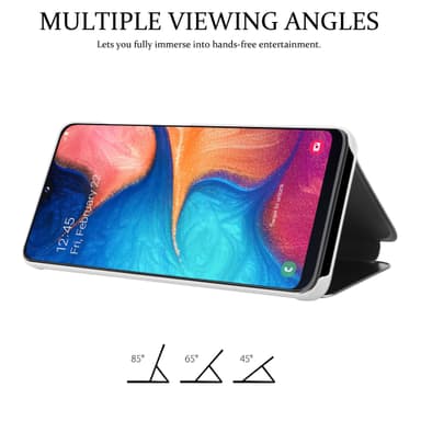 Samsung Galaxy A10e / A20e lommebokdeksel etui (sølv)
