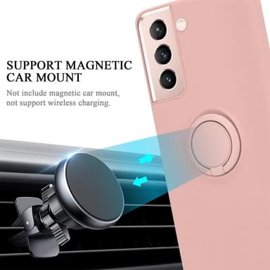 Deksel Samsung Galaxy S21 5G Ring Case (rosa)
