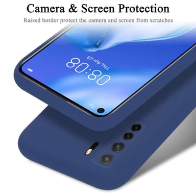 Huawei P40 LITE 5G / NOVA 7 SE silikondeksel case (Blå)