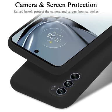 Motorola MOTO G62 5G silikondeksel case (svart)