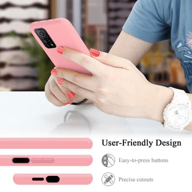 Xiaomi Mi 10T / Mi 10T PRO silikondeksel case (rosa)