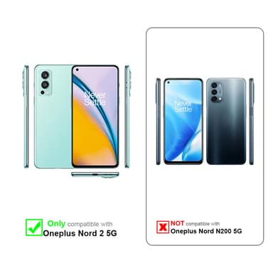 OnePlus Nord 2 5G deksel flip cover (rød)